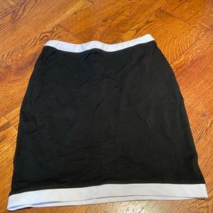 Black and White Mini Skirt